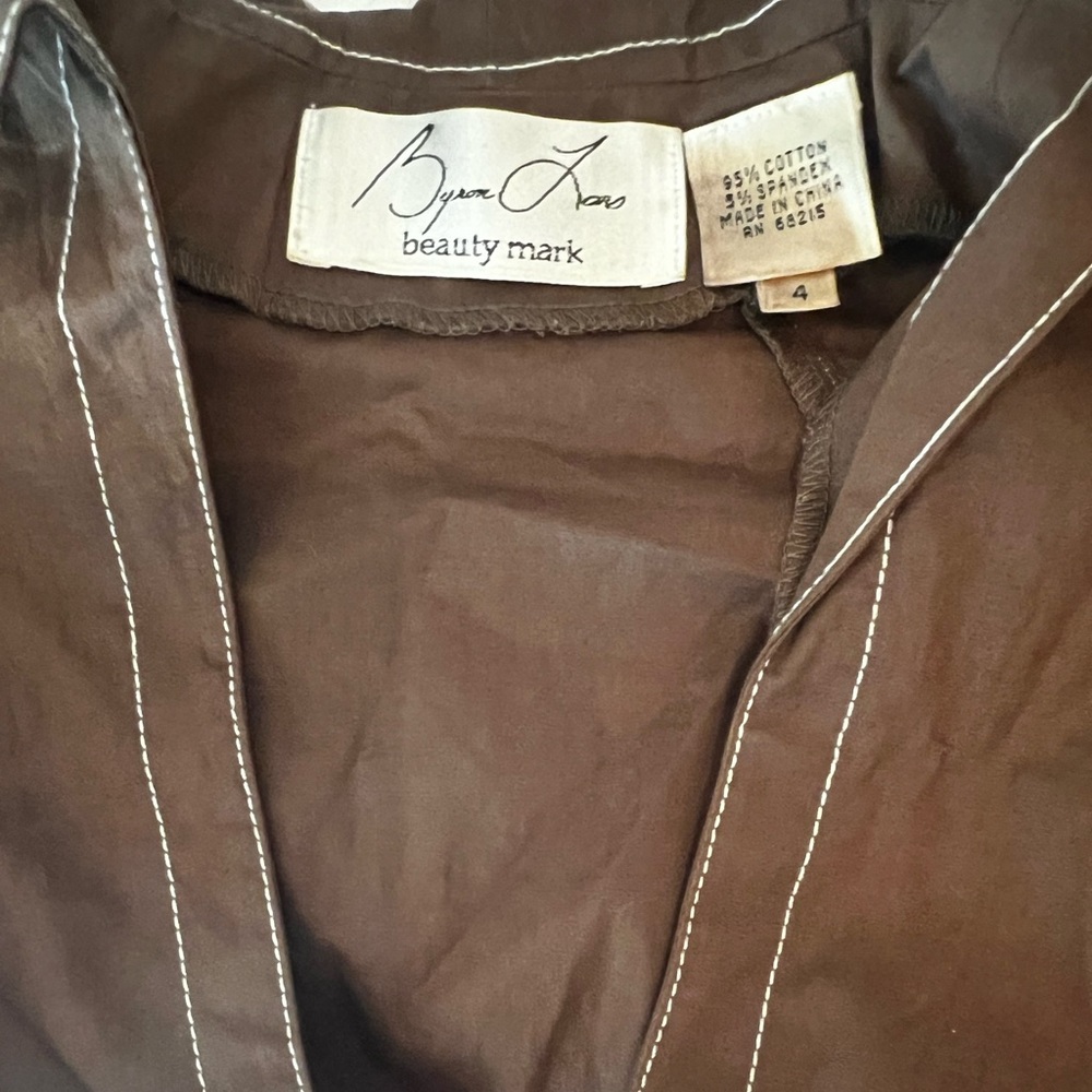 Structured Button Down Shirt With Corset Inspired… - image 3